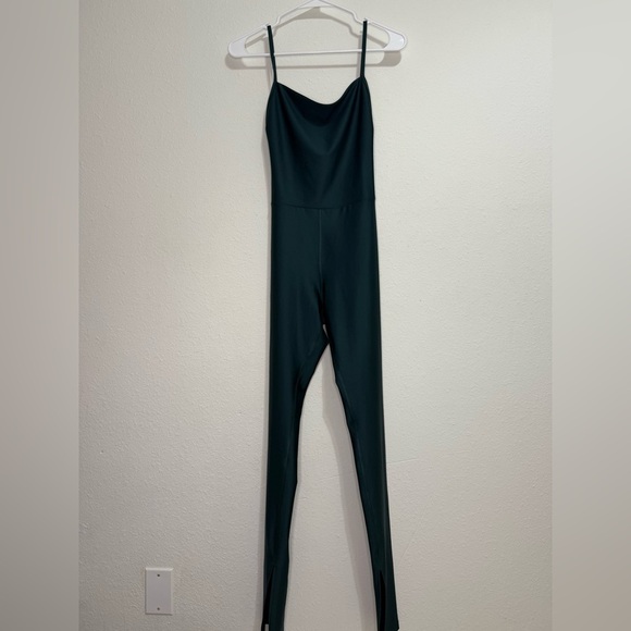 ALO Yoga Pants - ALO Yoga Airlift Disco Dark Green Jumpsuit